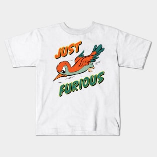 Just Furious Doorslammer Gasser or Funny Car Drag Racing Motif Kids T-Shirt